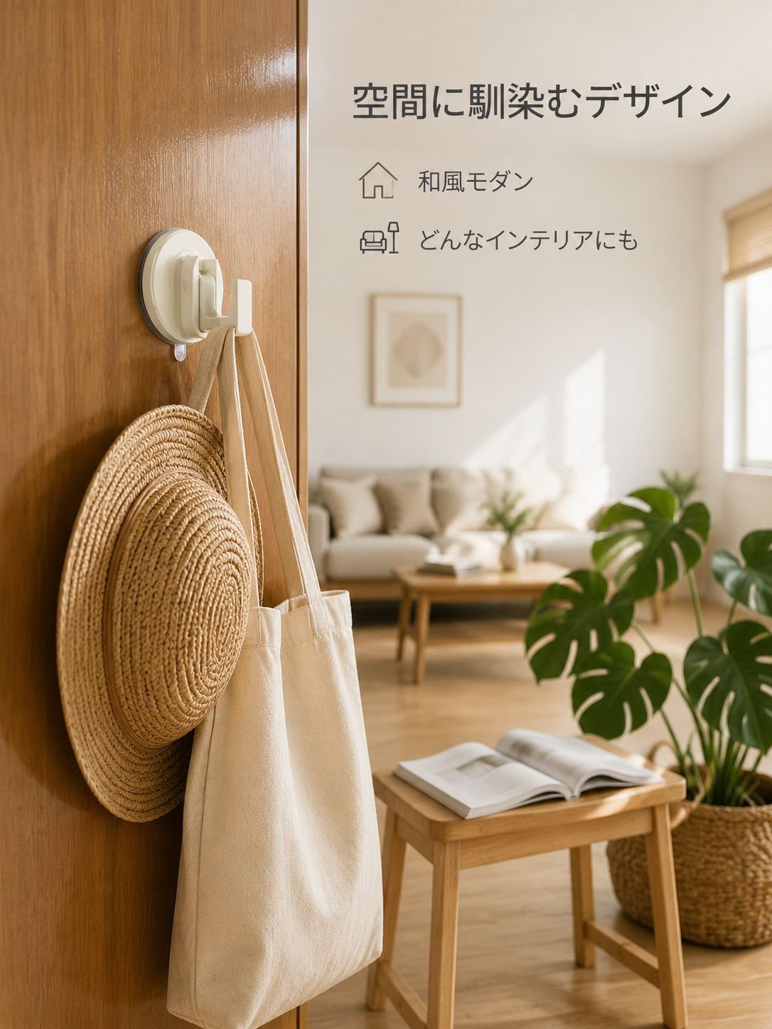 吸盤付き洋服フック