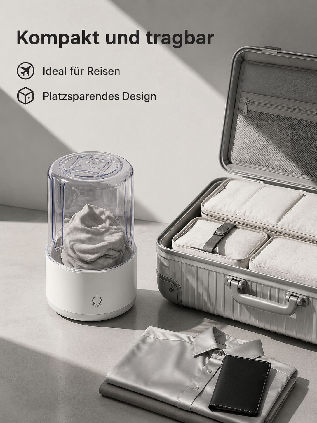 Tragbare wiederaufladbare Waschmaschine für Unterwäsche und Socken