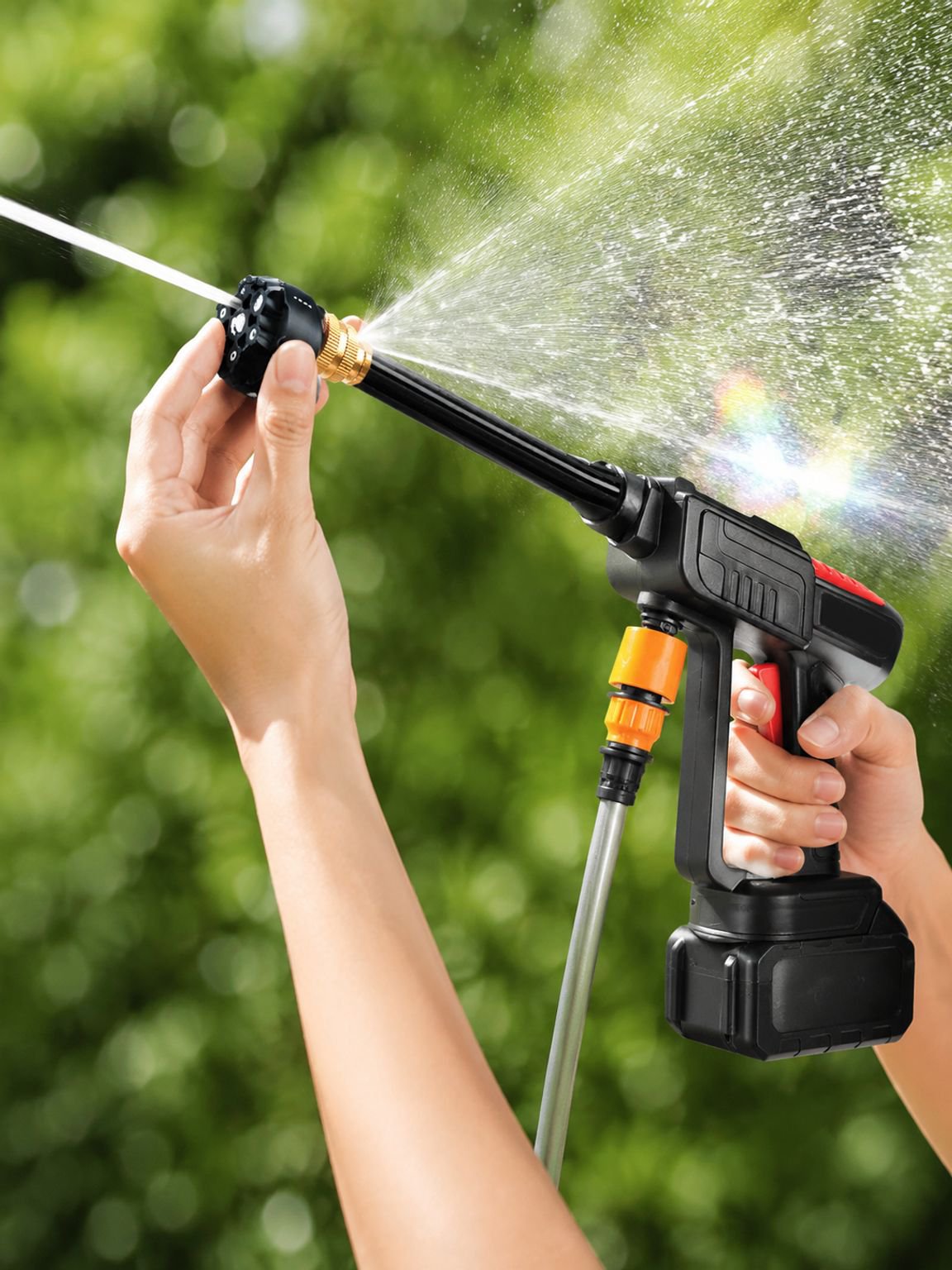 Lavage extérieur de voiture avec nettoyeur haute pression