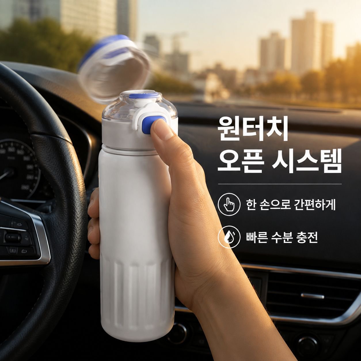 고급 디자인 휴대용 스테인리스 보온컵