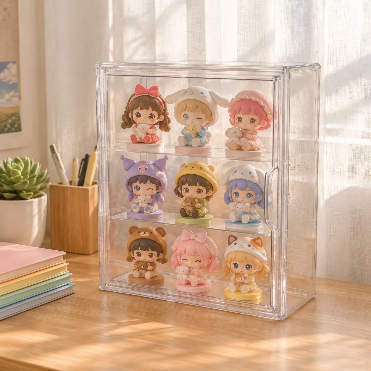 子供用ぬいぐるみディスプレイ収納棚