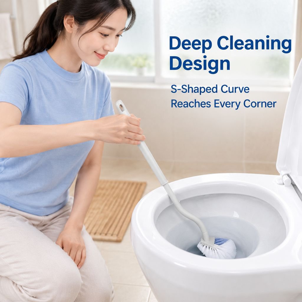 Wholesale Long Handle Small Head Toilet Brush Bathroom Toilet Cleaning Brush