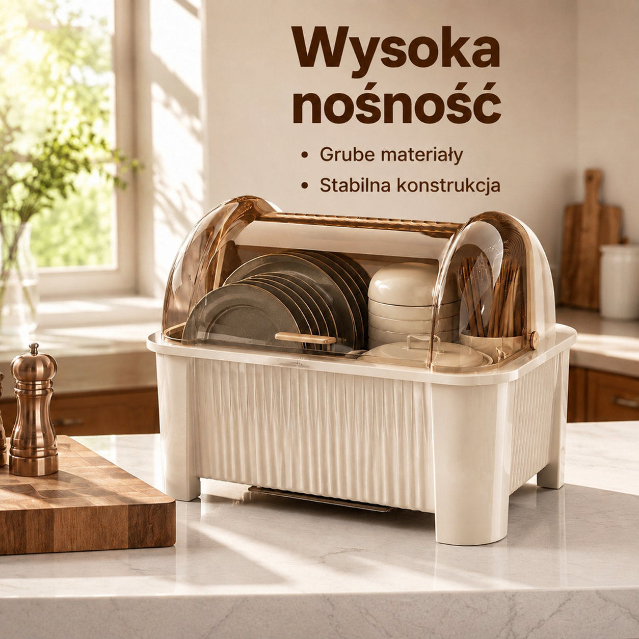 Kuchenny plastikowy organizer na naczynia