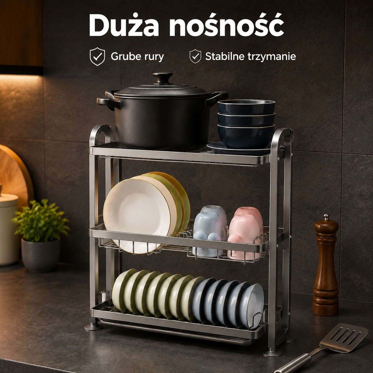 Wąski ociekacz do zlewu kuchennego