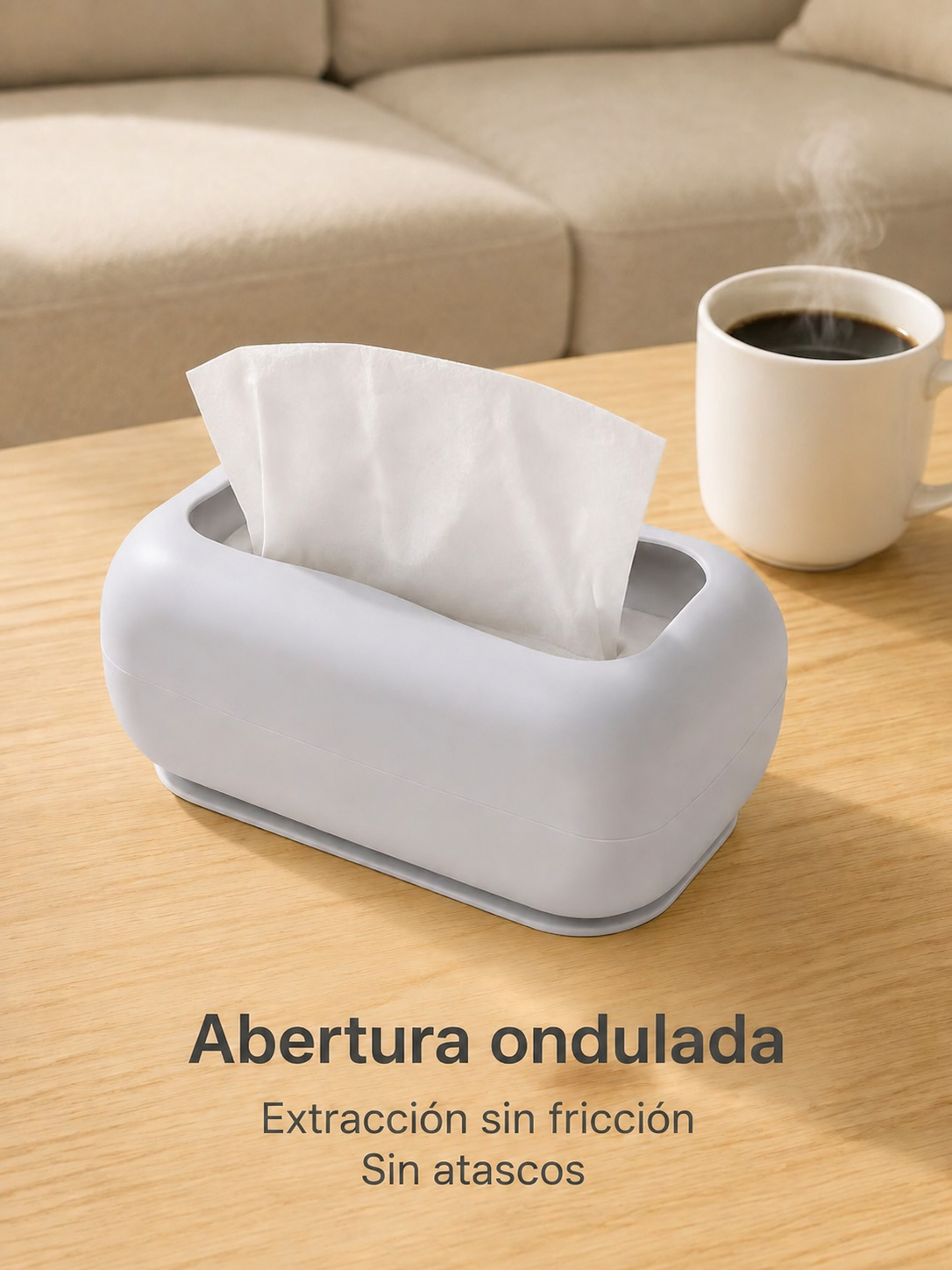 Portapañuelos de silicona multiusos con ventosa