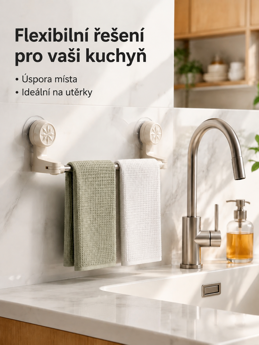 Výsuvný nerezový věšák na ručníky do koupelny s regálem na pantofle