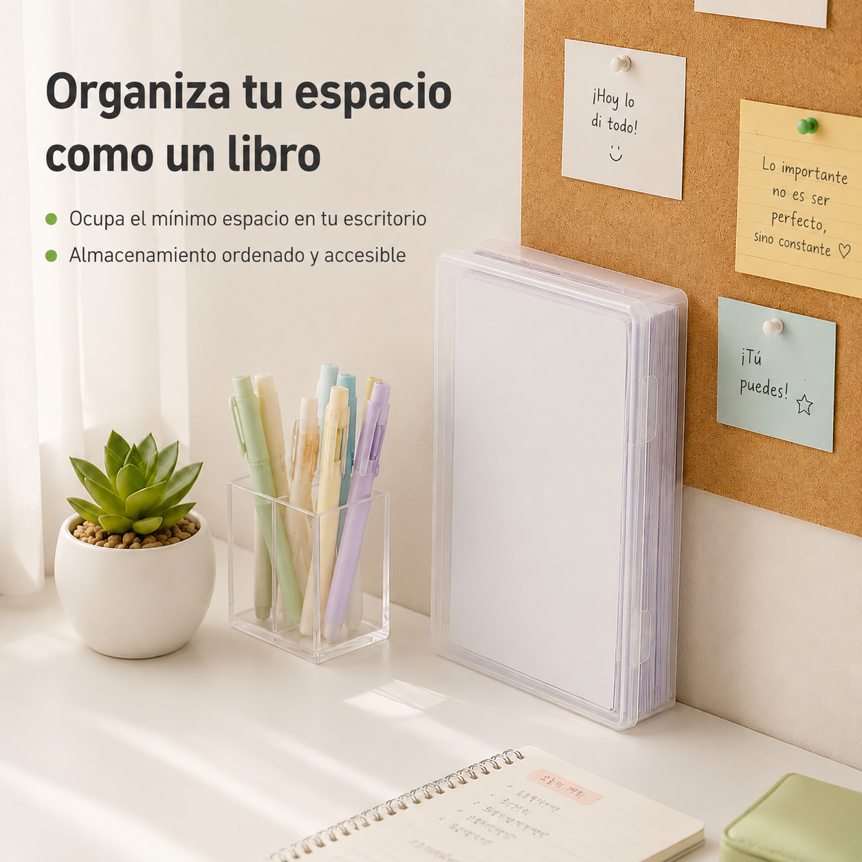Caja organizadora transparente multifuncional
