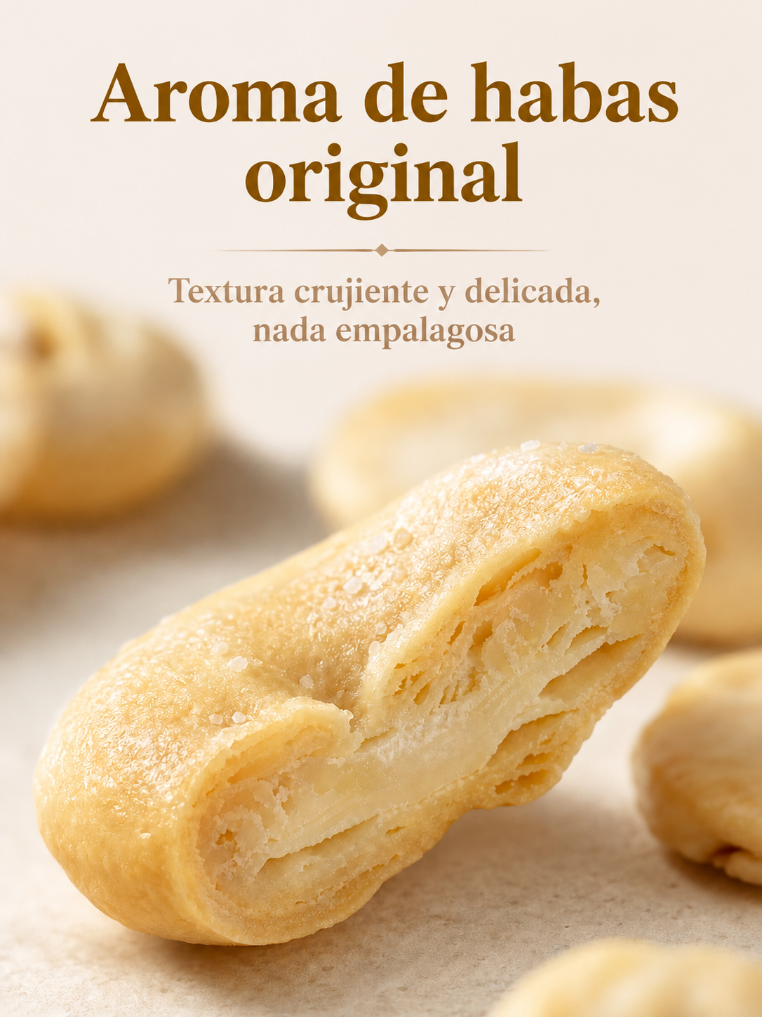 Snack saludable de habas con sal de bambú