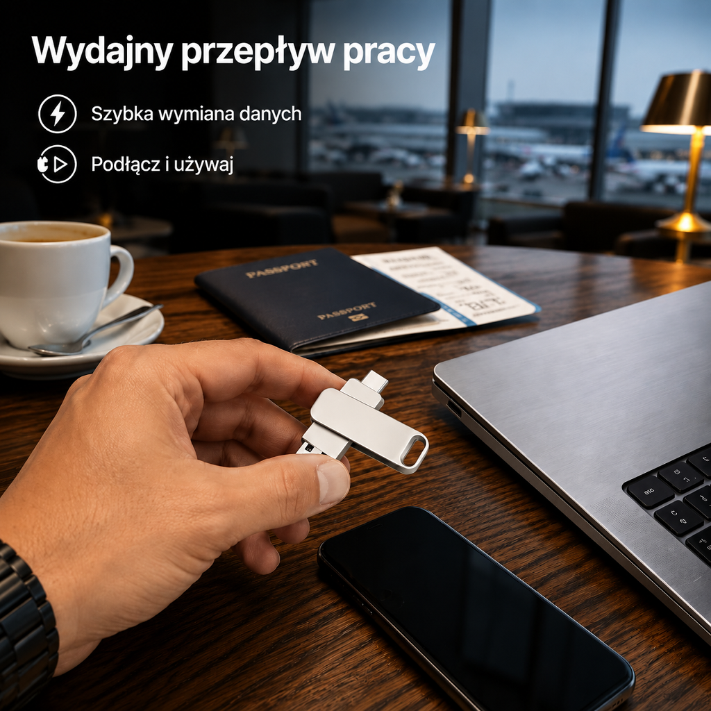 Pamięć USB Type-C do telefonu i komputera, z podwójnym interfejsem