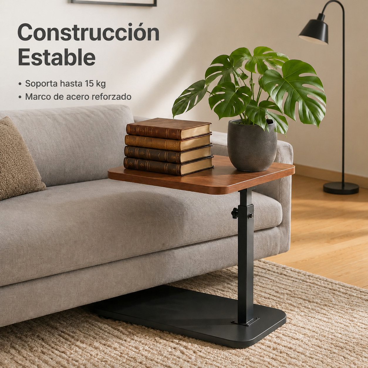 Mesa de sala de estar multifuncional y ajustable en altura