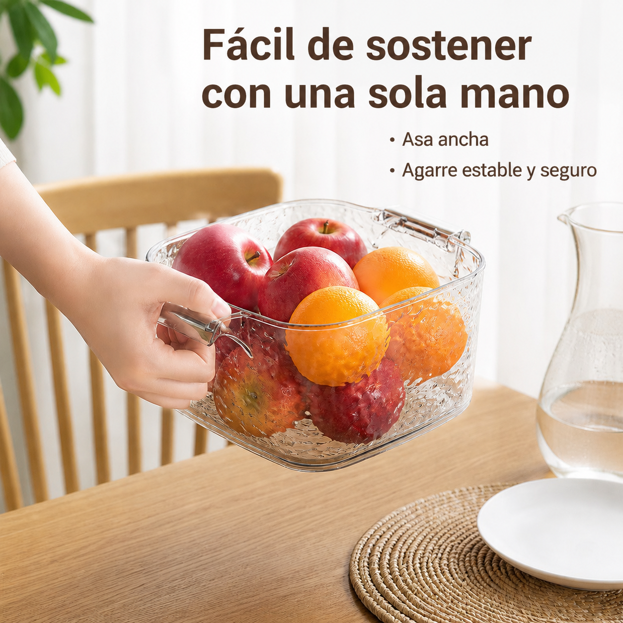 Escurridor de cocina 2 en 1 y recipiente para lavar verduras