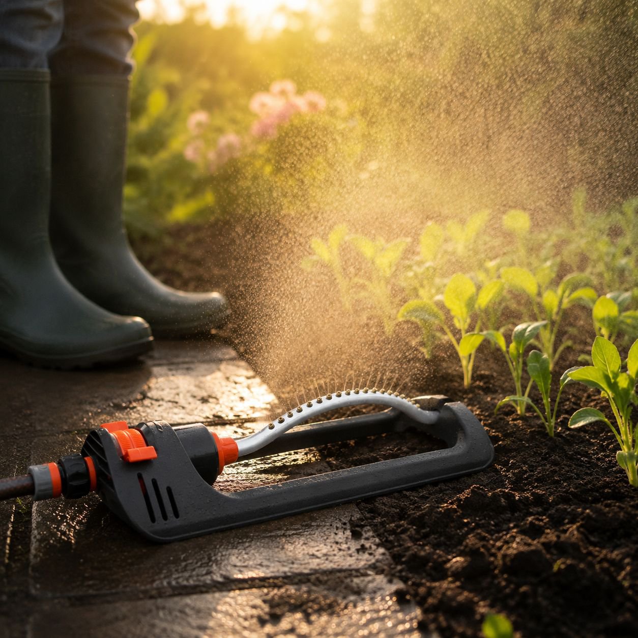 Automatic Swinging Patio Sprinkler Gardening Sprinkler Garden Lawn Watering Tool