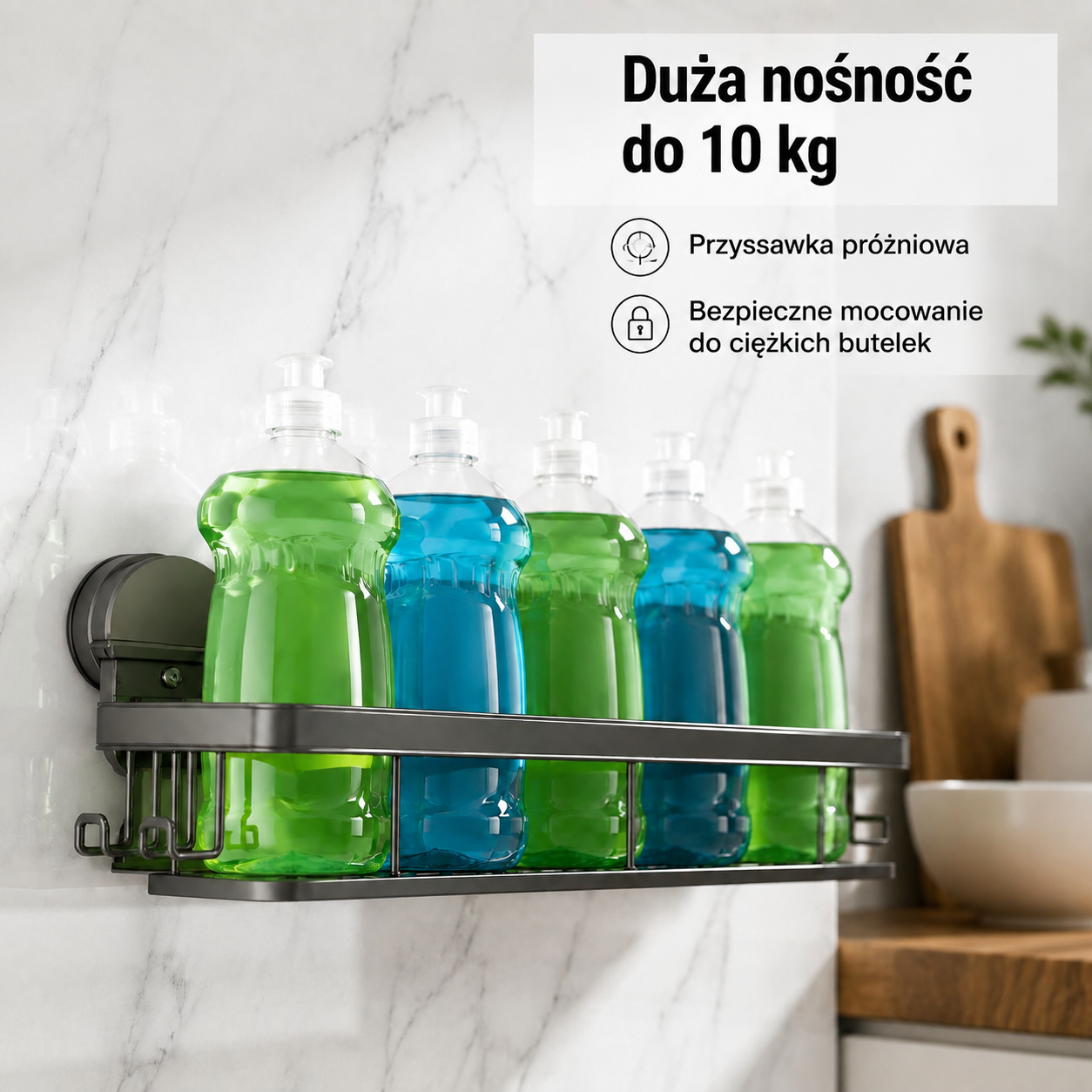 Wielofunkcyjny organizer do zlewu z przyssawką