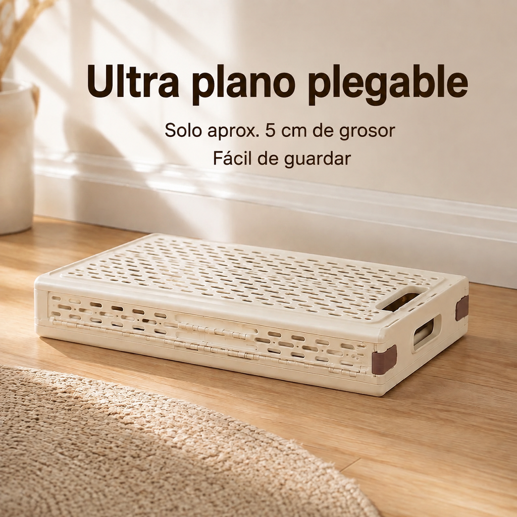 Cesto de ropa plegable con ruedas