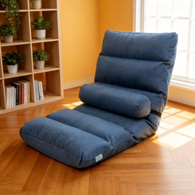 Silla puf plegable tipo sofá para dormitorio, silla de descanso tatami