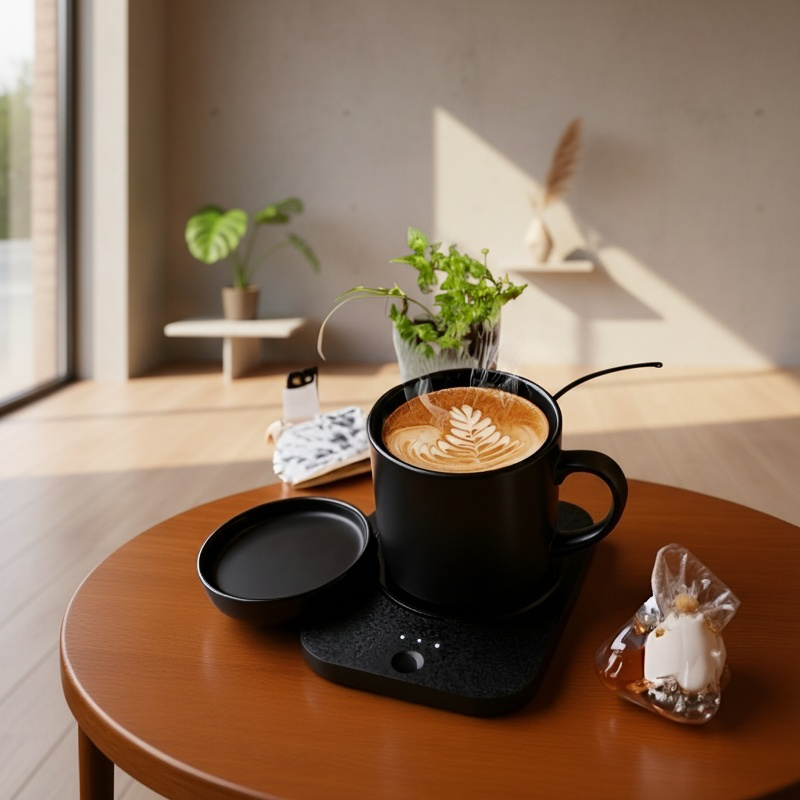 Desk cup warmer for tea and coffee