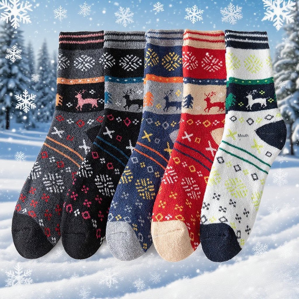 秋冬女士中筒襪