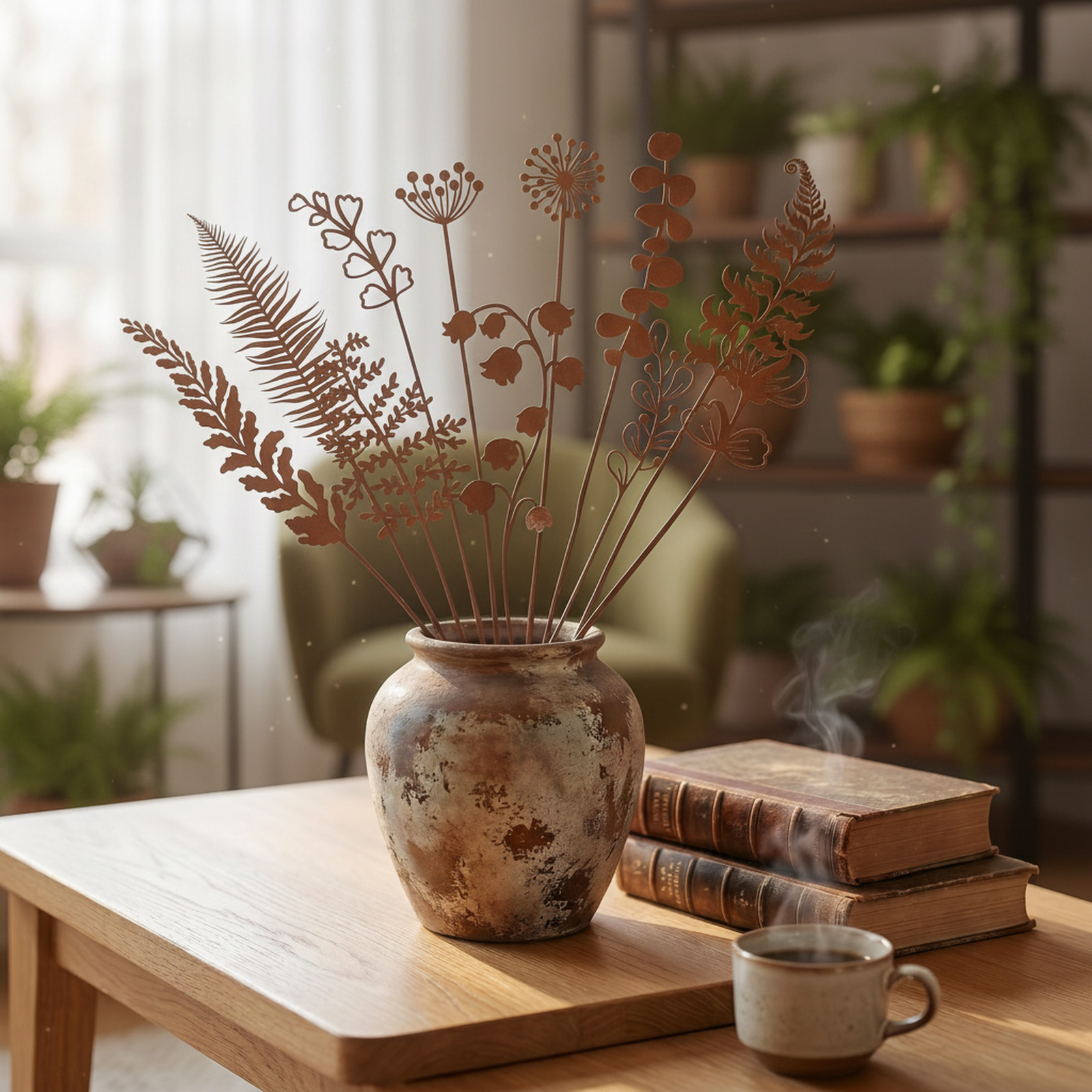 Chinesisches Retro-Blumengeländer mit durchbrochenem Design im Garten