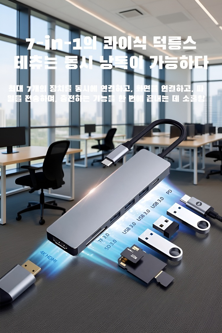 다기능 확장 허브 전체 모습