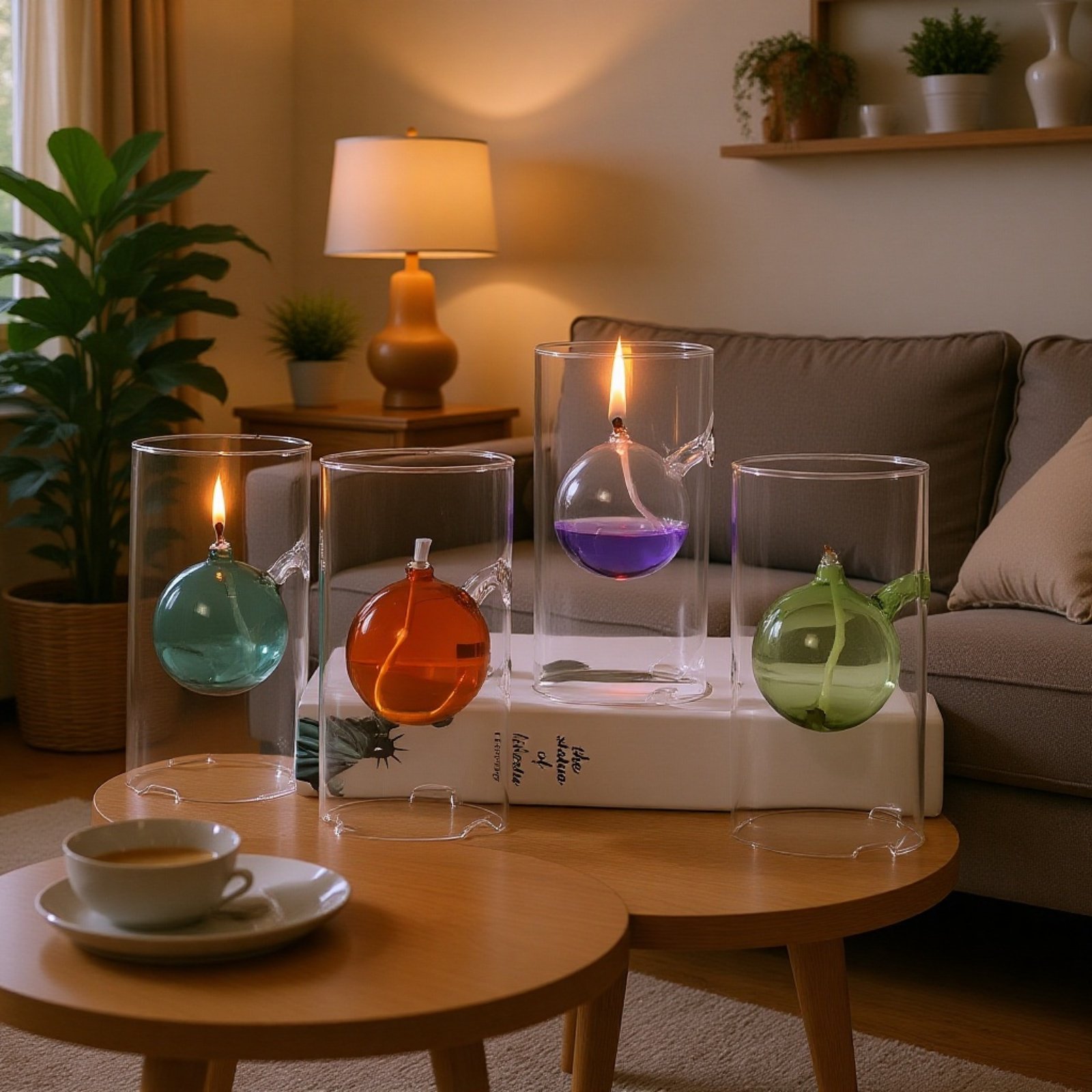 Velas de vidrio decorativas para eventos románticos, bodas y restaurantes de estilo occidental