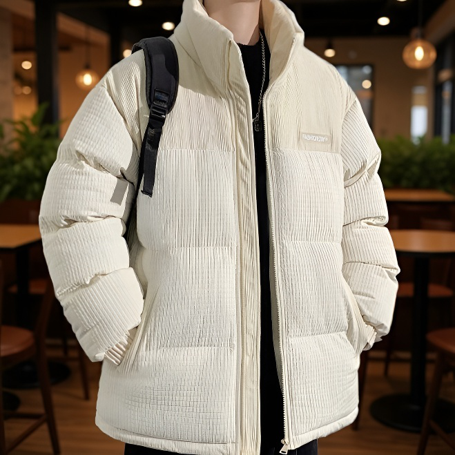 커플 겨울 기모 패딩 남녀 프린트 차이나 스타일