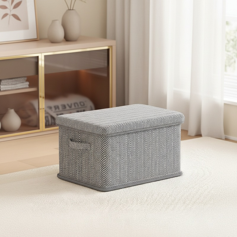 Aufbewahrungsbox mit Deckel für den Kleiderschrank, große Box für Kleidung und Hosen