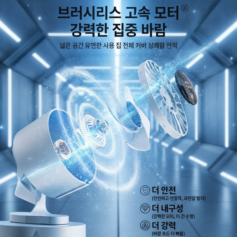 가정용 데스크탑 테이블 흡착식 선풍기