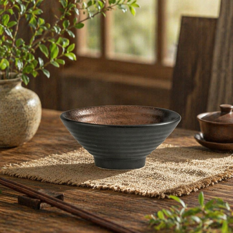 Schlichte japanische Reisschale, kleine Keramikschale für Zuhause, Gewürzschale, Frühstücksschale