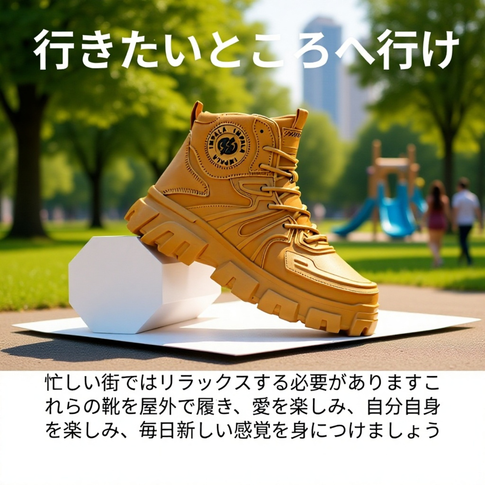 厚底メンズブーツ 秋冬用ハイカットマーチンワークシューズ