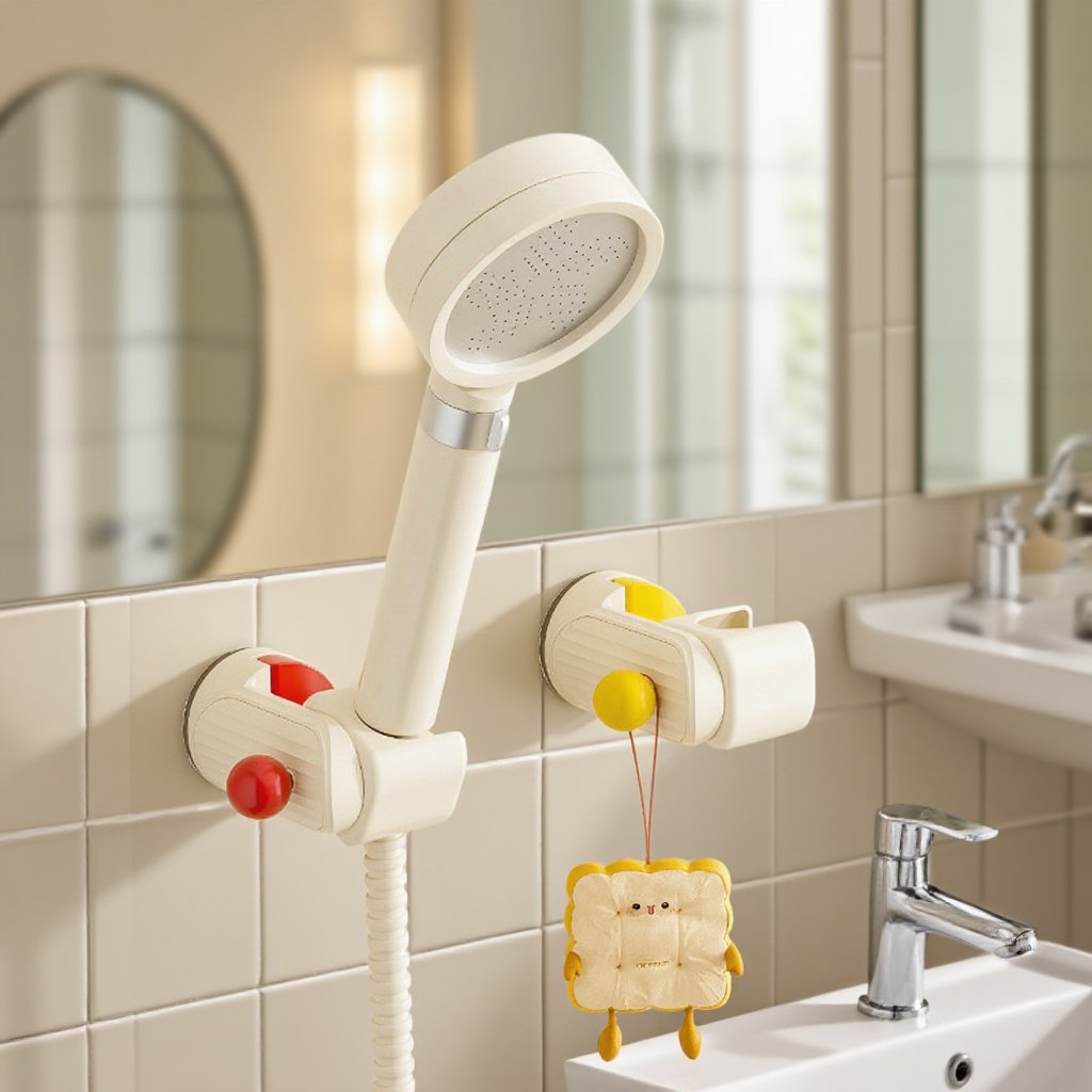 可移動吸盤花灑支架