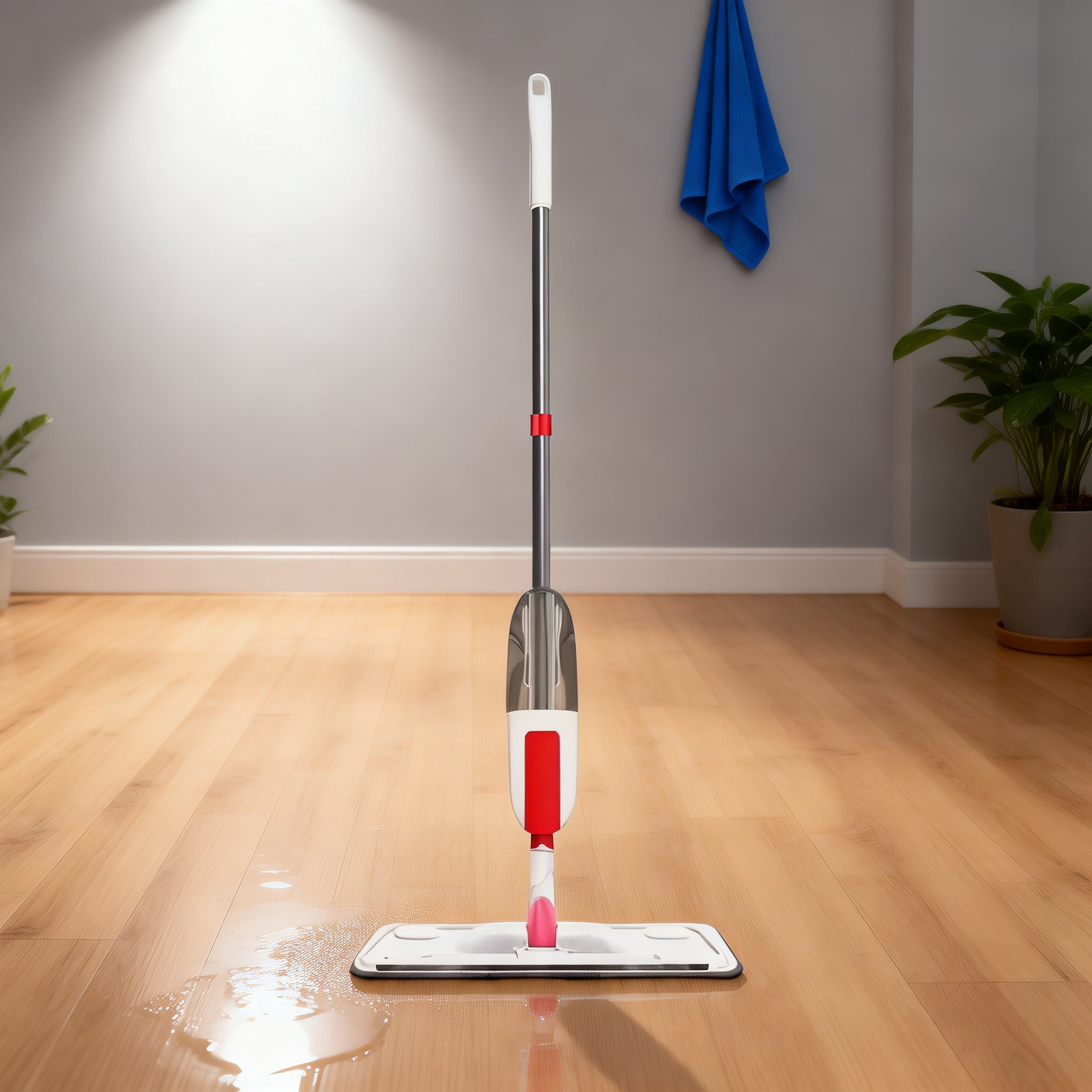 ハンズフリースプレーモップ