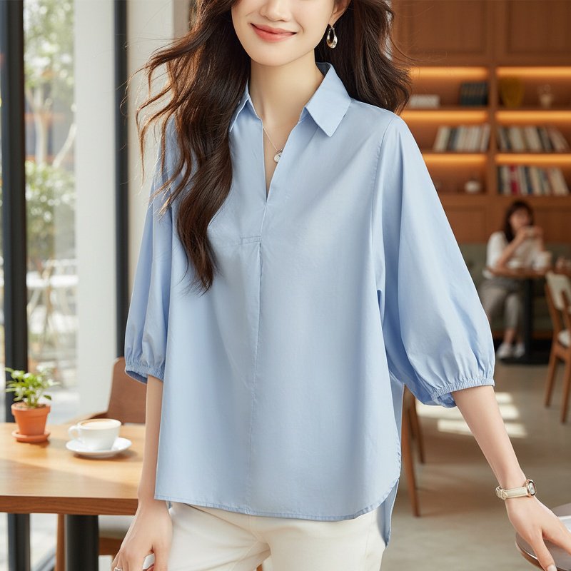 데일리룩을 위한 칠부 블라우스 스타일링