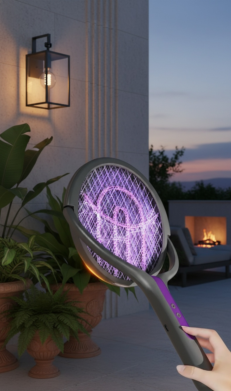 Mata mosquitos ajustable con función giratoria