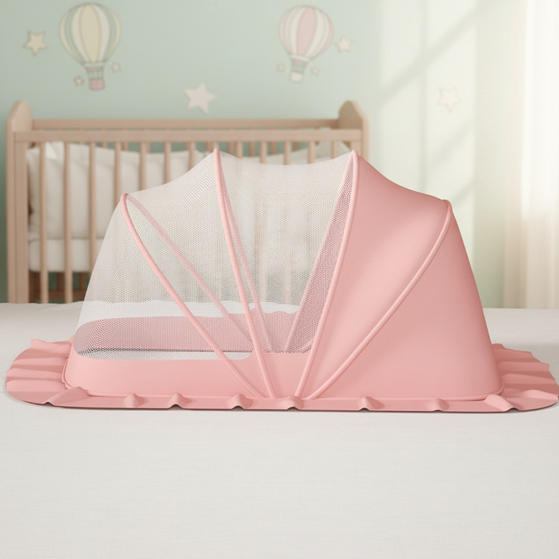 Tragbares Baby-Moskitonetz, kostenlose Installation, für Kinderbett Größe M