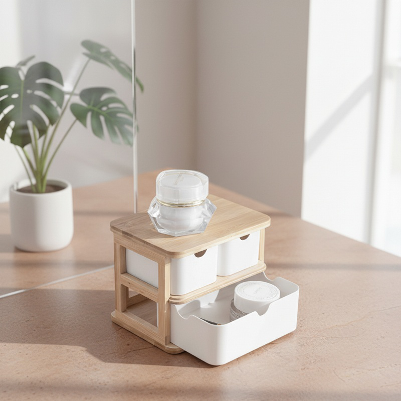 Drawer Desktop Bamboo Fiber Organizer