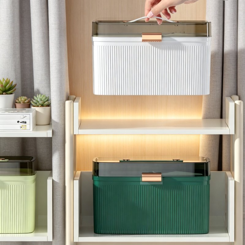 Botiquín doméstico organizado para familias