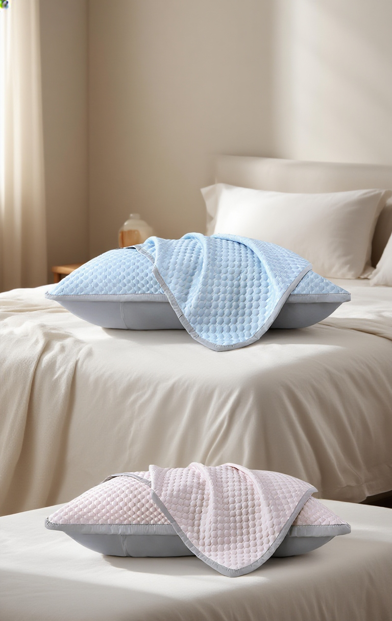 Cooling bedding accessory for summer comfort