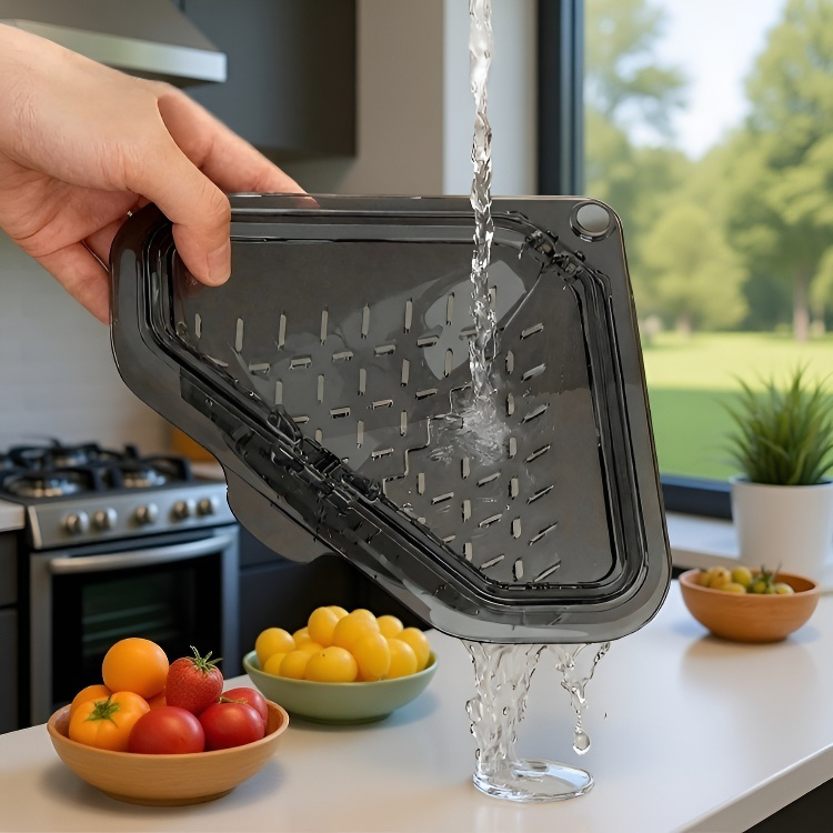 Filtro de cesta de drenaje fijo magnético para fregadero de cocina