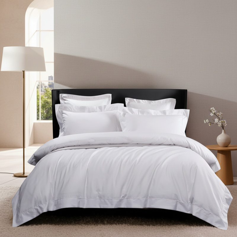 Elegant bedroom featuring the premium cotton bed set