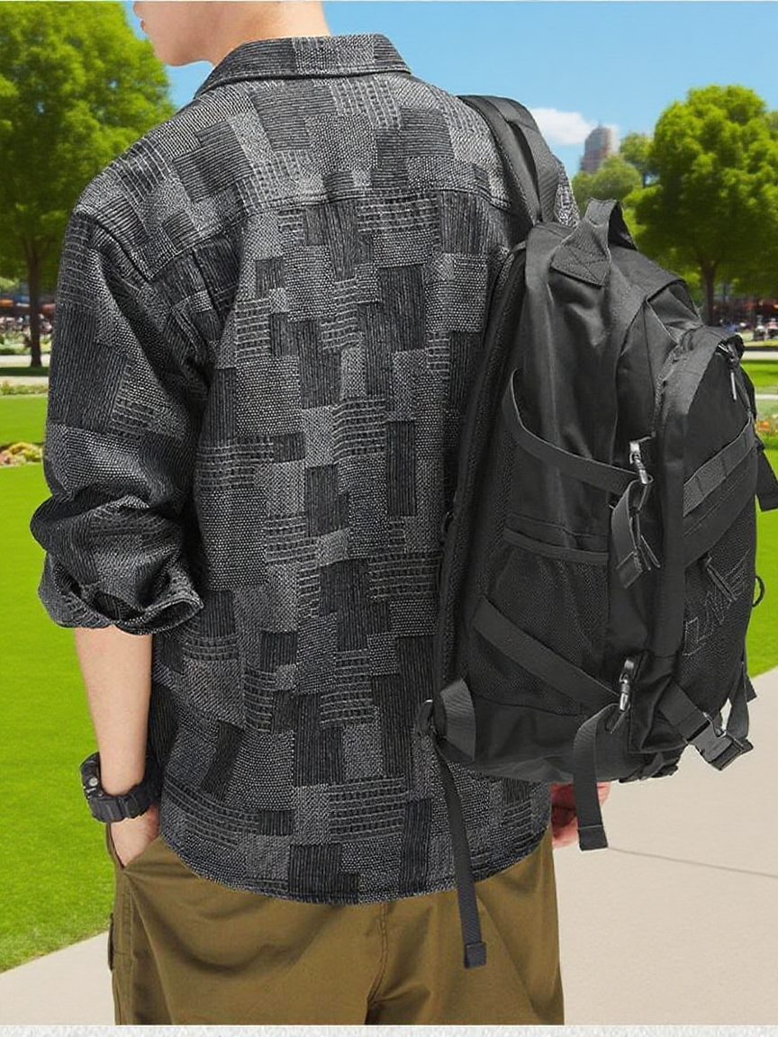 일본식 멋진 워크웨어 다포켓 데님 자켓 남성