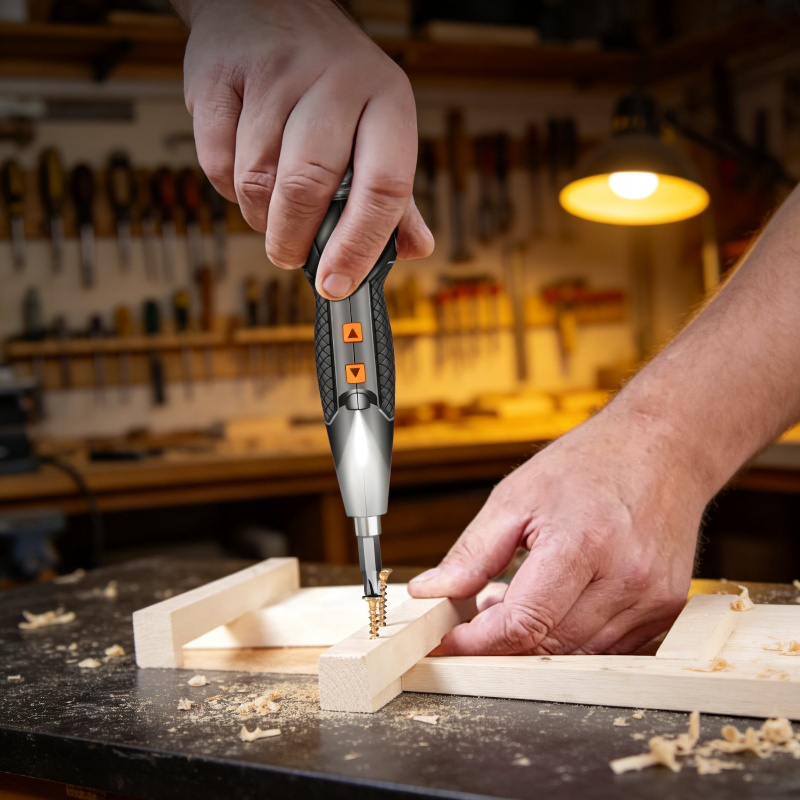 Destornillador de precisión con múltiples puntas intercambiables