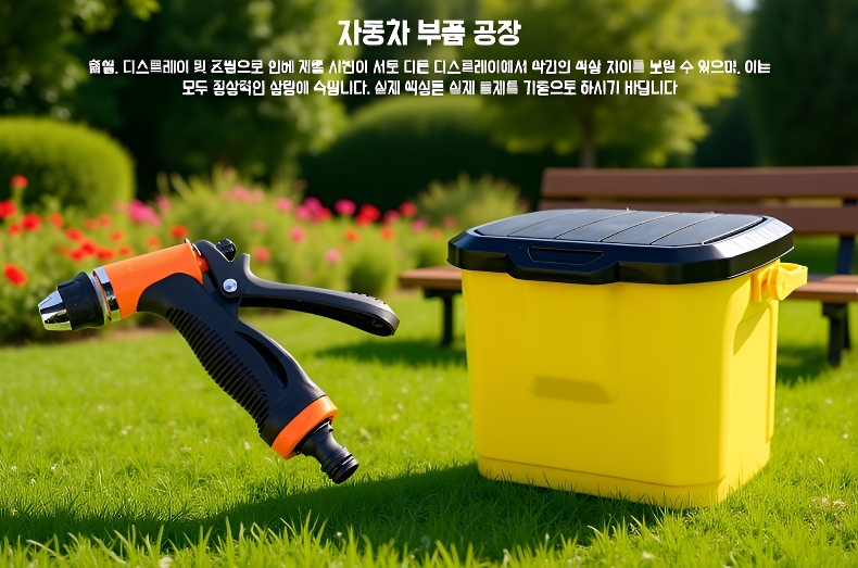 에어컨 세척기 기능 시연 사진