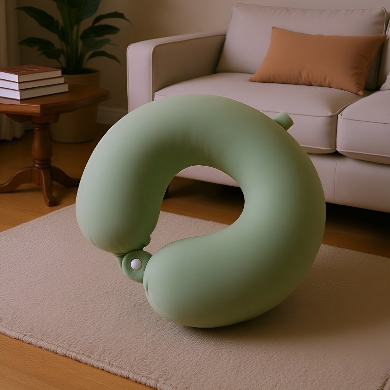 Reise Memory Foam Nackenkissen mit U-Form, abnehmbar und waschbar