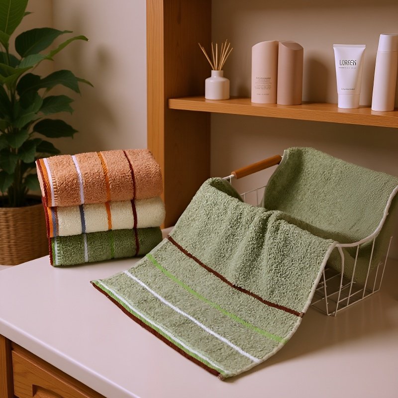 Soft and comfortable bath towel Face Towel washable Multicolor dryness hairless Thickened cotton was