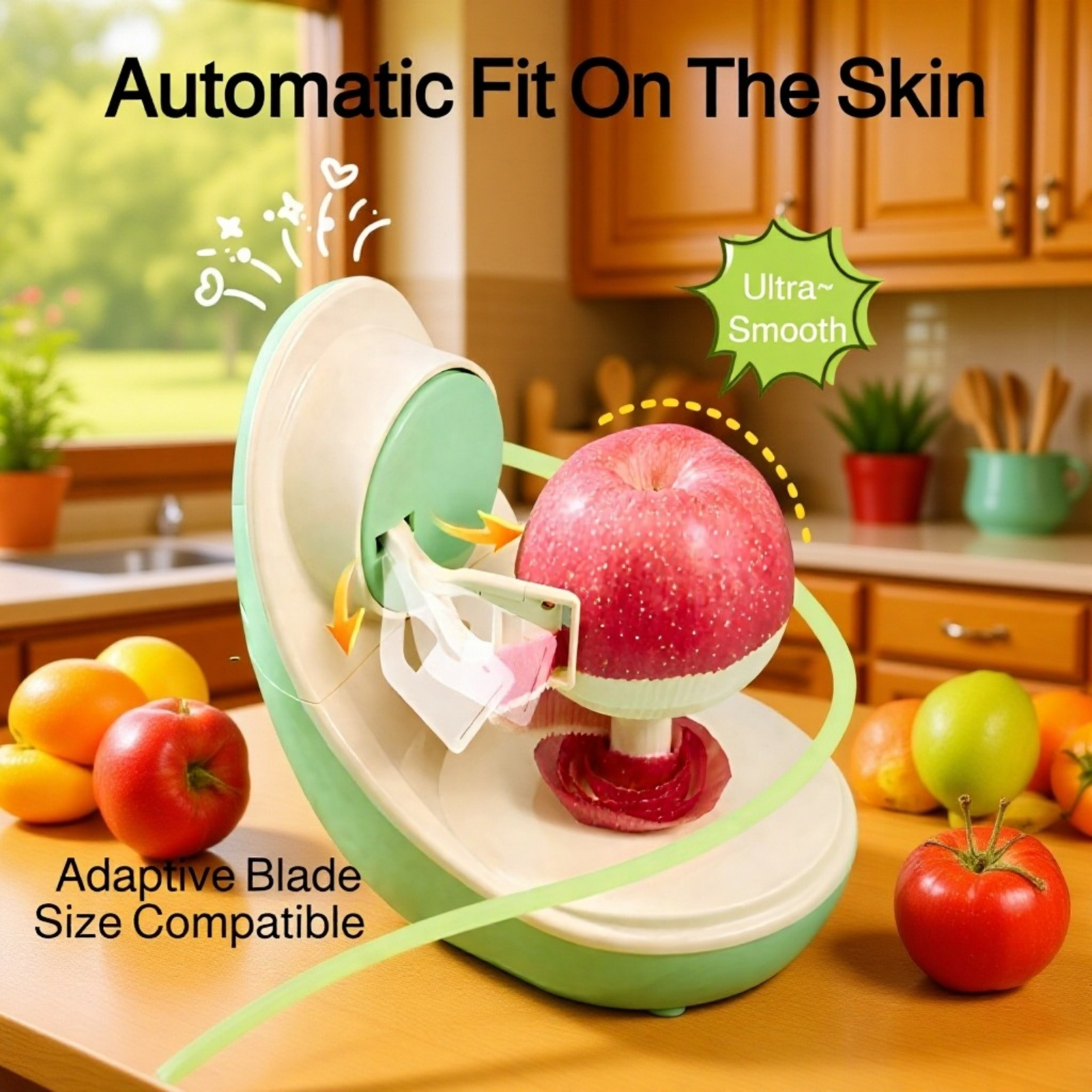 Fast USB Rechargeable Apple Peeling Device