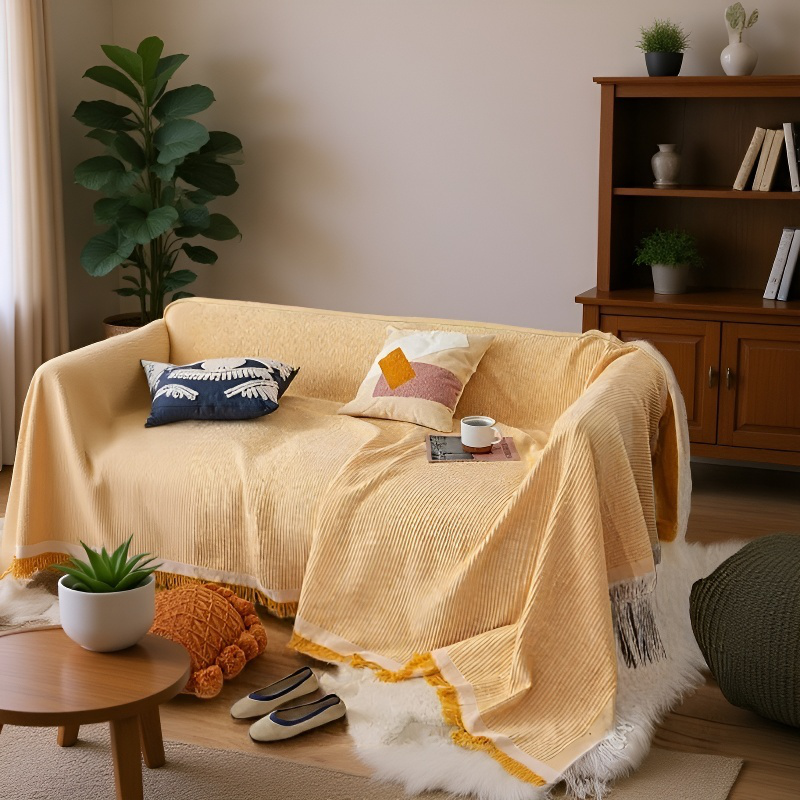 ソファカバーカバーフルカバー綿糸ユニバーサルソファブランケットカバータオル フルカバーソファ