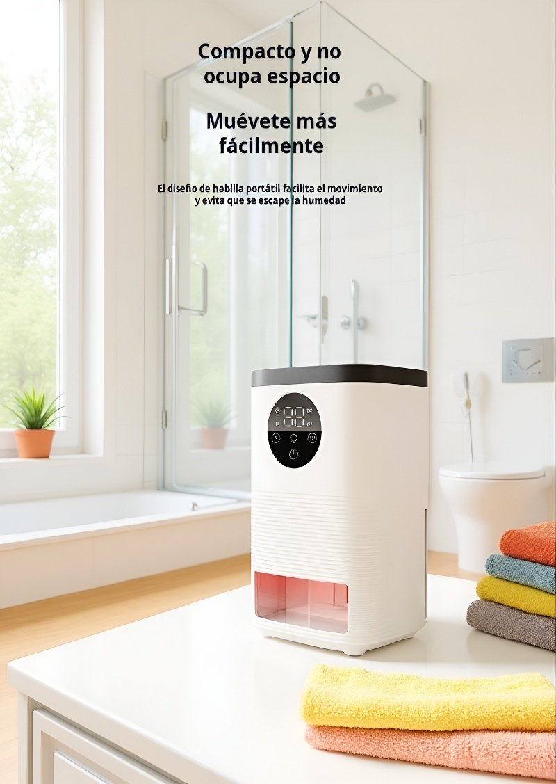 Deshumidificador práctico para sótanos y habitaciones pequeñas