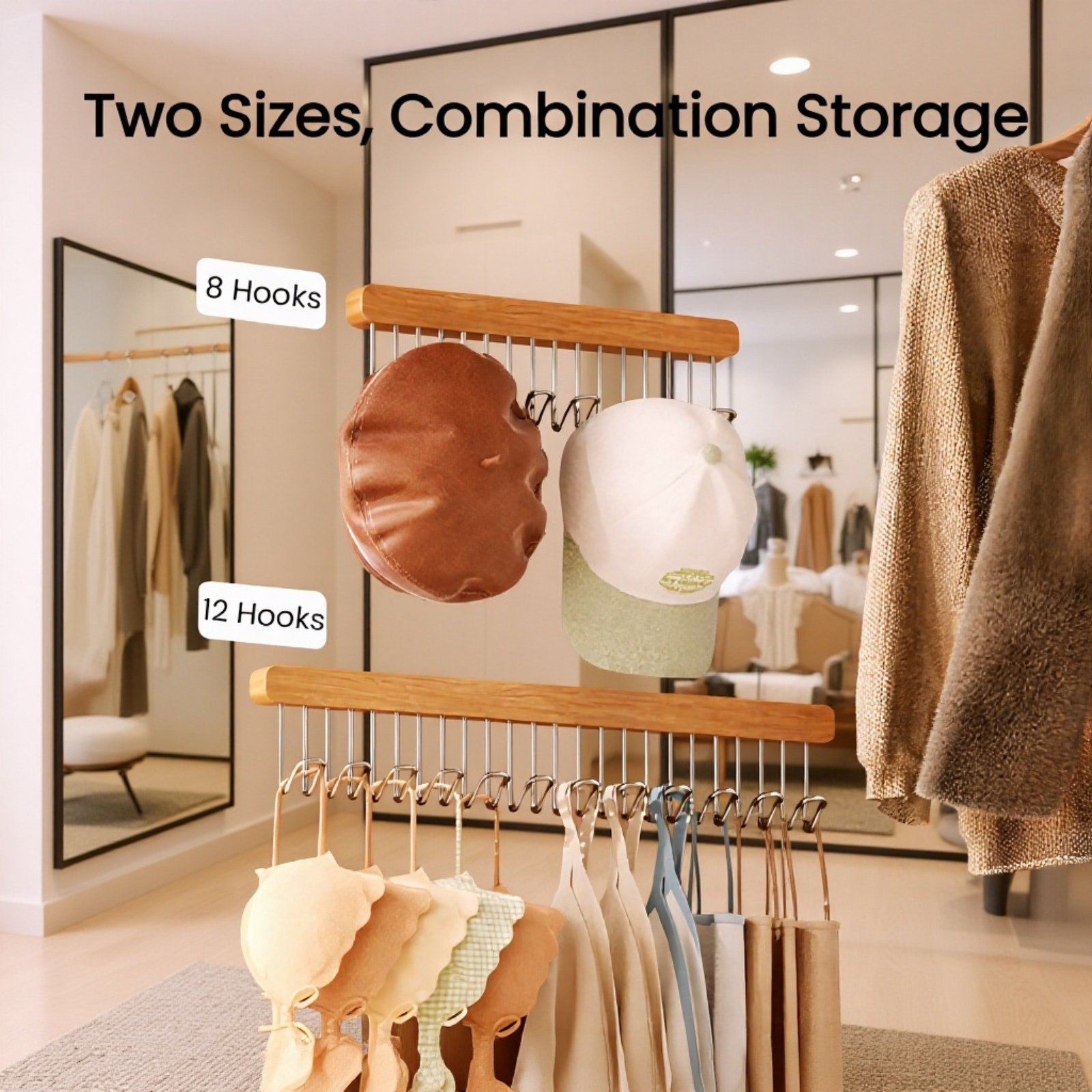 Adjustable Pull-out Tank Top & Underwear Hanger