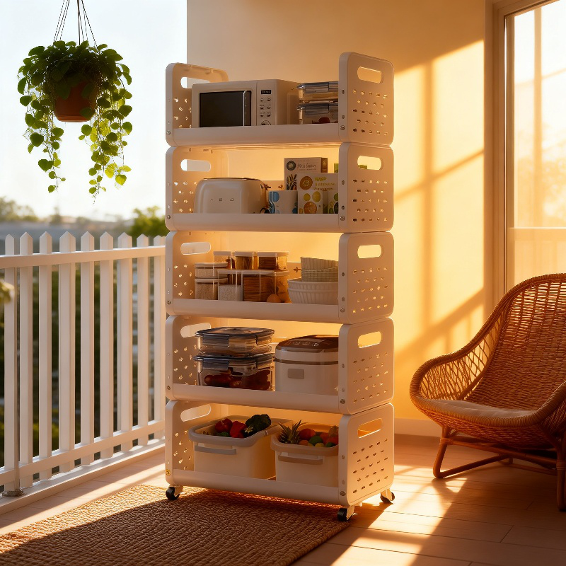 多段キッチン収納ラック