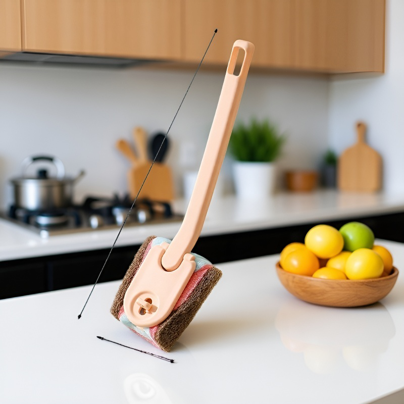 Cepillo de limpieza de cocina con mango largo Cepillo para ollas Cepillo quitamanchas para platos